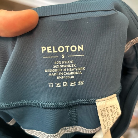 Peloton Move Mission High Waisted Blue Athletic Seam Legging - Picture 8 of 8